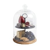 RRP £53.59 Artes 2-Tier Serving Stand/Cake Dome
