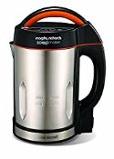 RRP £82.93 Morphy Richards 48822 Soup maker, Stainless Steel, 1000 W, 1.6 liters
