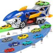 RRP £16.65 Aoskie Shark Transporter Car Toys