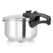 RRP £49.58 Tower T80245 Stainless Steel Pressure Cooker with Steamer Basket