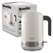 RRP £53.59 Breville High Gloss Electric Kettle | 1.7 Litre | 3kW Fast Boil | Cream