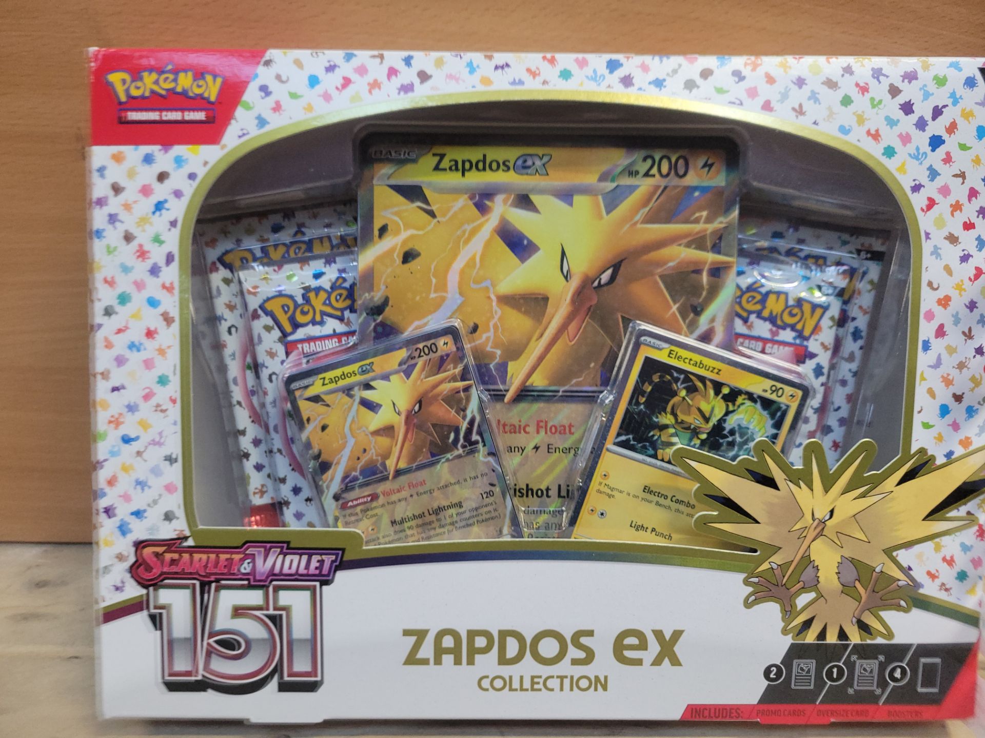 RRP £35.51 Pok mon TCG: Scarlet & Violet 151 Collection Zapdos ex - Image 2 of 2