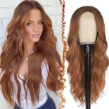 RRP £28.58 BARSDAR Long Wavy Auburn Wig