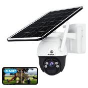 RRP £91.32 KASAJ 4MP Wireless Solar Security Camera Outdoor