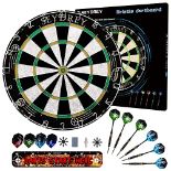 RRP £38.80 Dart Board Steel Dart Board Dartboard set with 6 pcs