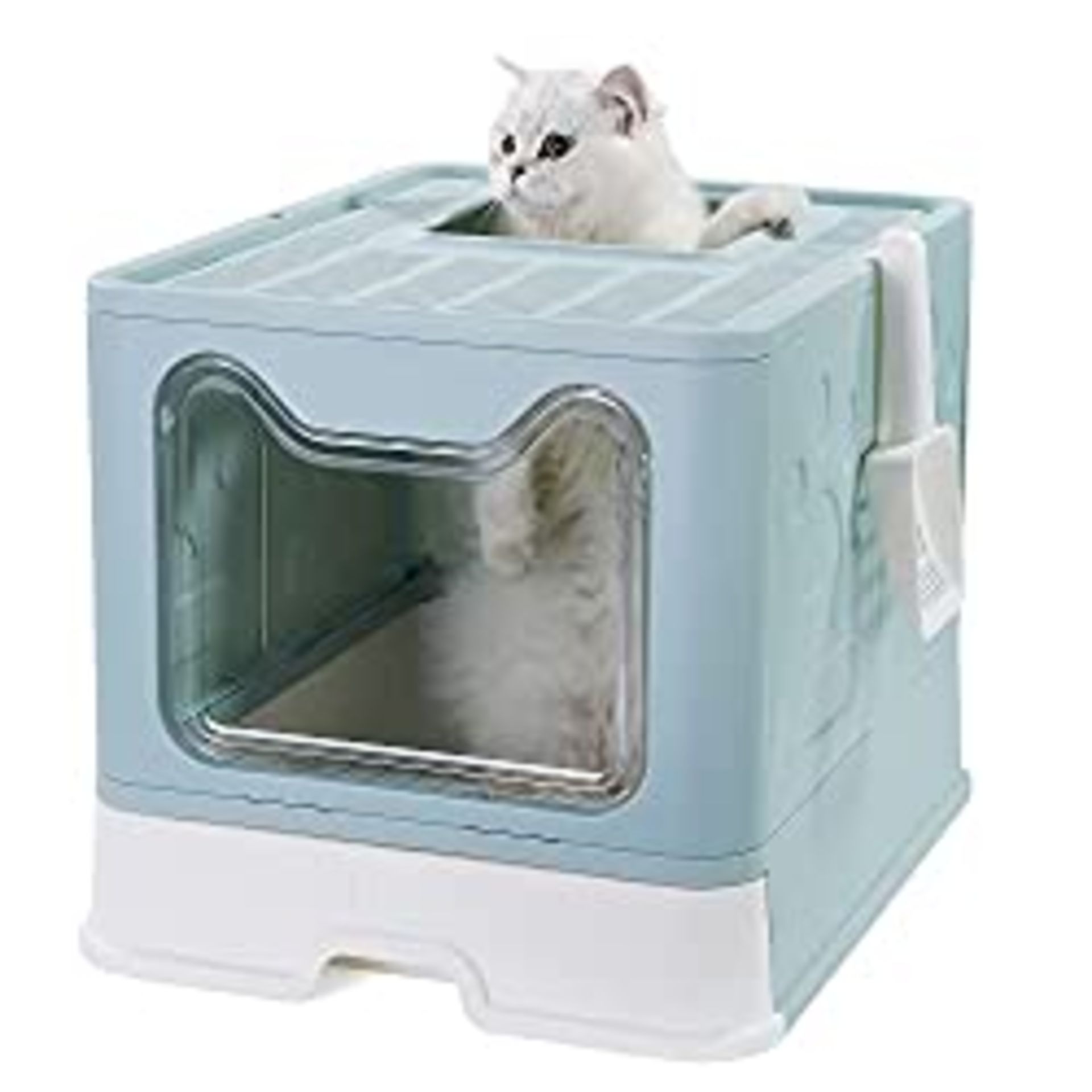 RRP £50.44 Vealind Top Entry Cat Litter Box Cats Litter Tray with