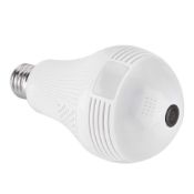 RRP £32.43 1080P WIFI Light Bulb Camera 360 Wide Angle Fisheye