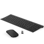 RRP £33.83 Rechargeable Wireless Keyboard Mouse