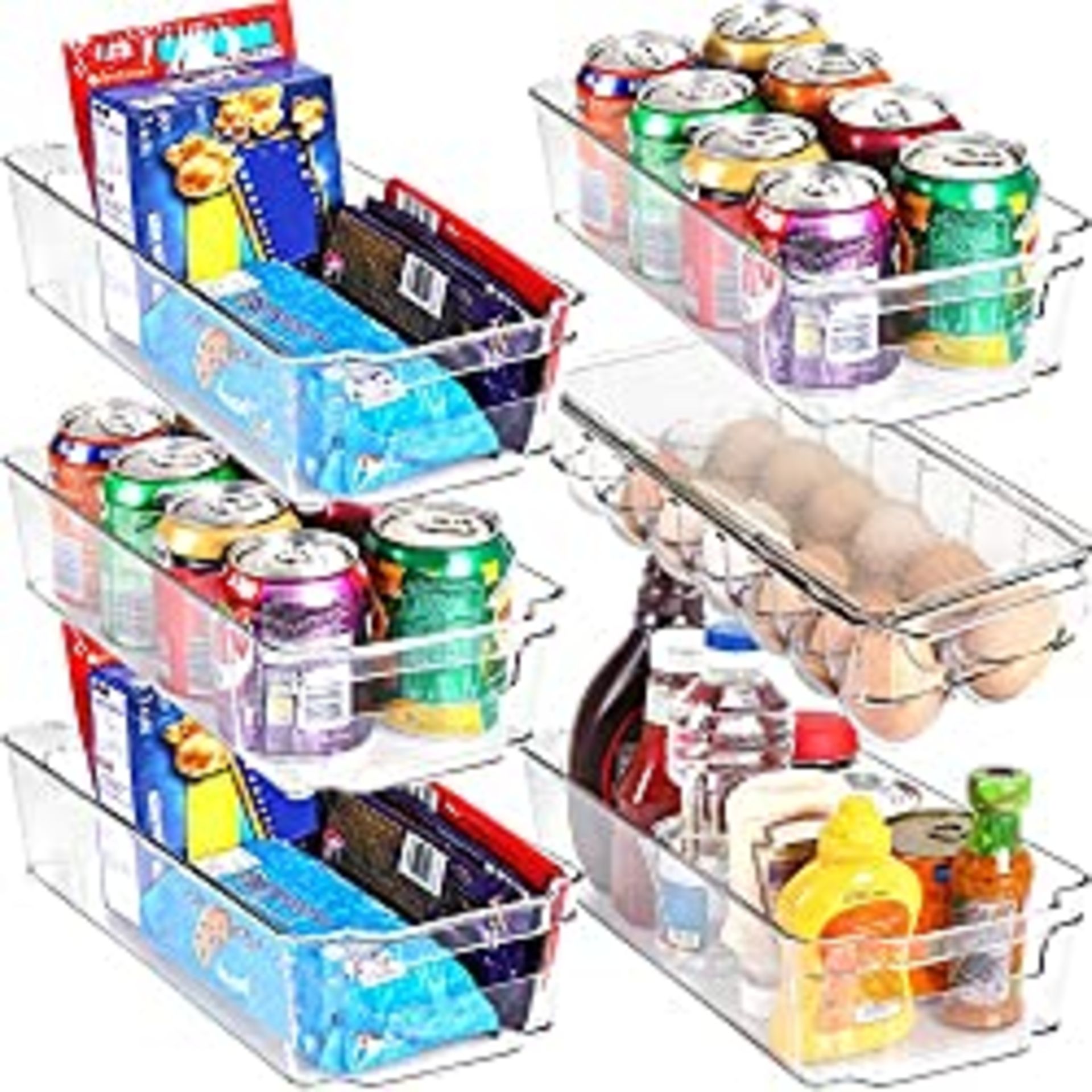 RRP £25.67 KICHLY Premium Refrigerator Storage Organizer Bins