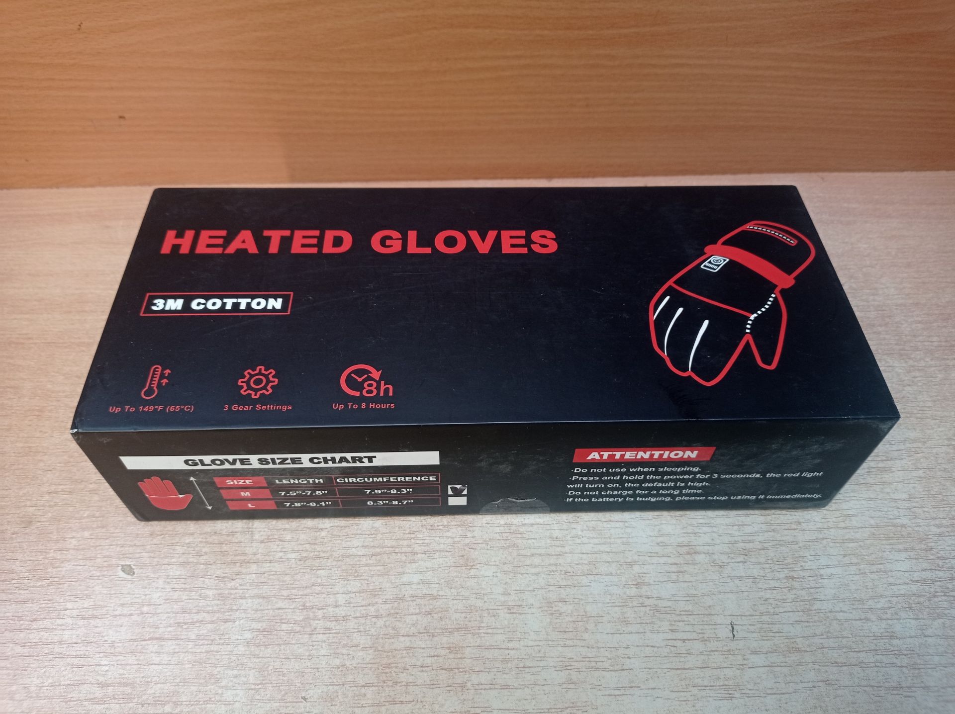 RRP £68.49 Pinuotu Rechargeable Heated Gloves Battery Electric - Image 2 of 2