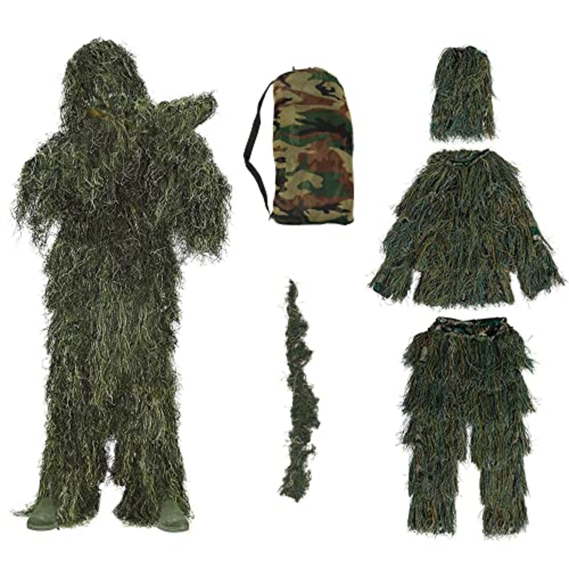 RRP £39.95 aleawol 5 in 1 Ghillie Suit Adult Airsoft
