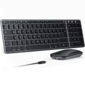 RRP £53.65 seenda Rechargeable Bluetooth Keyboard and Mouse Set