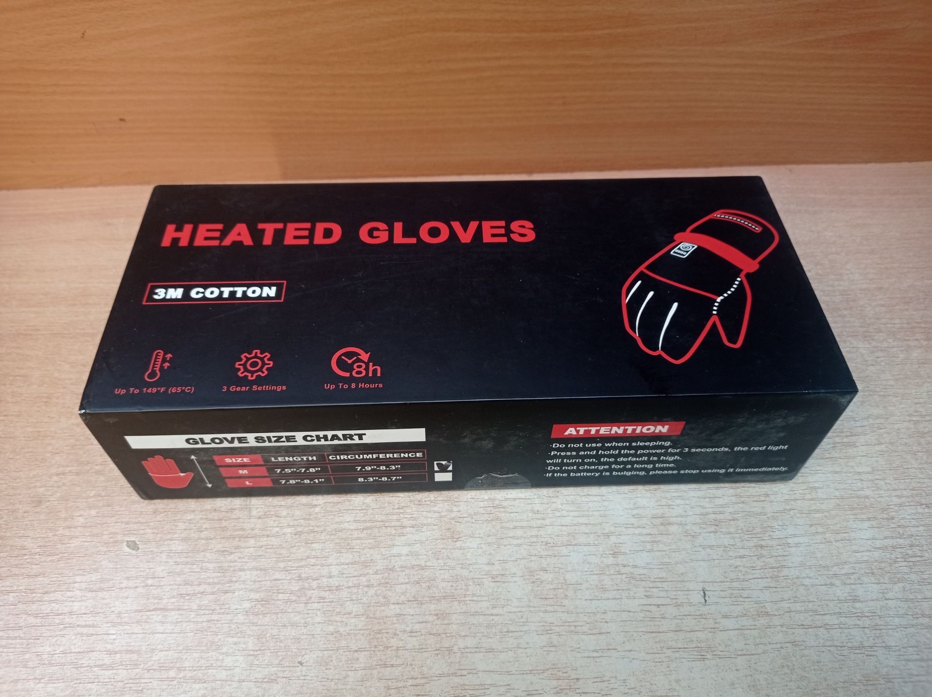 RRP £68.49 Pinuotu Rechargeable Heated Gloves Battery Electric - Image 2 of 2