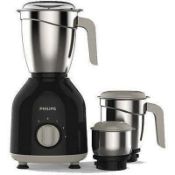 RRP £154.80 Philip HL7756 750-Watt Mixer Grinder with 3 Jars (Black) UK Plug