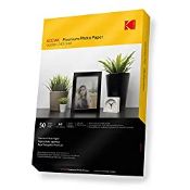 RRP £9.21 Kodak Glossy Photo Paper A4 Size 240gsm | Premium High