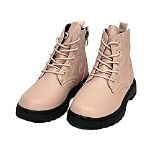 RRP £14.50 Forever Young Girls Black Pink Chelsea Lace Up Zip Ankle Boots Shoes