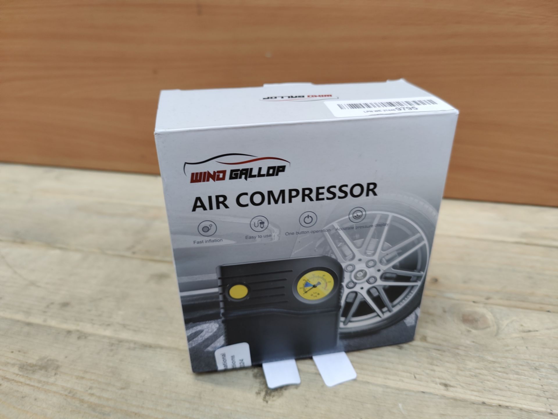 RRP £22.96 WindGallop Car Tyre Inflator Air Compressor Car Tyre - Image 2 of 2