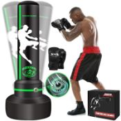 RRP £57.61 Boxing Bag with Stand Adult 180cm-Upgraded Self Inflating