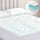 RRP £34.35 EHEYCIGA Memory Foam Mattress Topper Small Double Bed