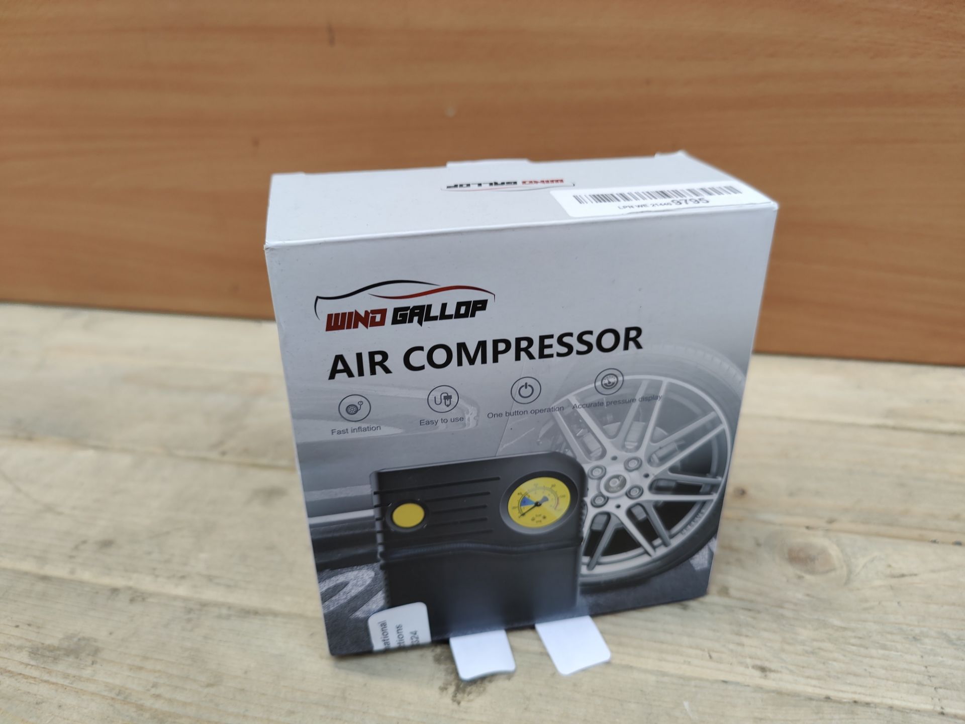 RRP £22.96 WindGallop Car Tyre Inflator Air Compressor Car Tyre - Image 2 of 2