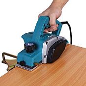 RRP £40.68 Electric Power Wood Planer Hand Hold Wood Surface Planing Tool