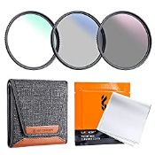 RRP £40.51 K&F Concept 58mm UV CPL ND4 Lens Accessory Filter Kit