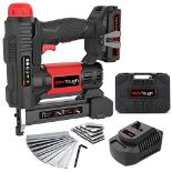 RRP £102.74 Werktough 20v Cordless Staple Gun Brad Nailer 2 in