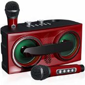 RRP £64.62 RUBEHOOW Karaoke Machine Portable Bluetooth PA Speaker