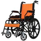 RRP £250.01 MADE Mobility Lightweight Folding Wheelchair