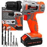 RRP £34.24 Terratek 13Pc Cordless Drill Driver 18V/20V-Max Lithium-Ion