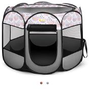 RRP £20.54 TASDISE Portable Dog playpen Foldable Pet playpen Upgrade