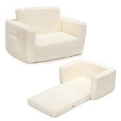 RRP £61.40 BEJOY Kids Sofa Bed 2-in-1 Flip Out Cuddly Sherpa Toddler
