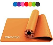 RRP £17.85 KG Physio Exercise Mat - Thick Exercise Yoga Mat Ideal for HIIT