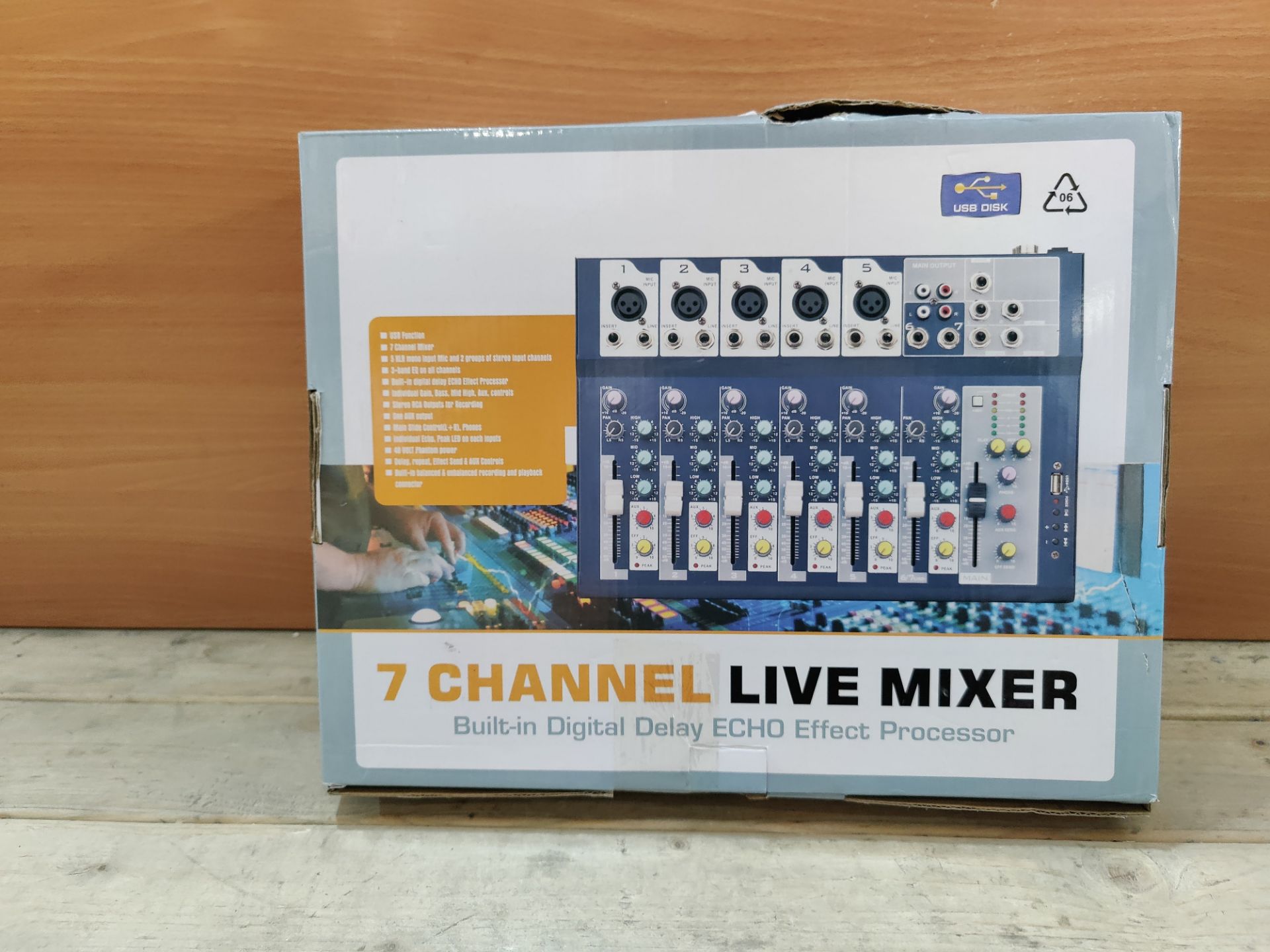 RRP £57.01 Weymic Professional Mixer | 7-Channel 2-Bus Mixer/w USB Audio Interface - Image 2 of 2