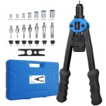 RRP £49.29 AUTOUTLET 13 '' Heavy Duty Hand Riveter Rivet Nut Pliers Set Blue