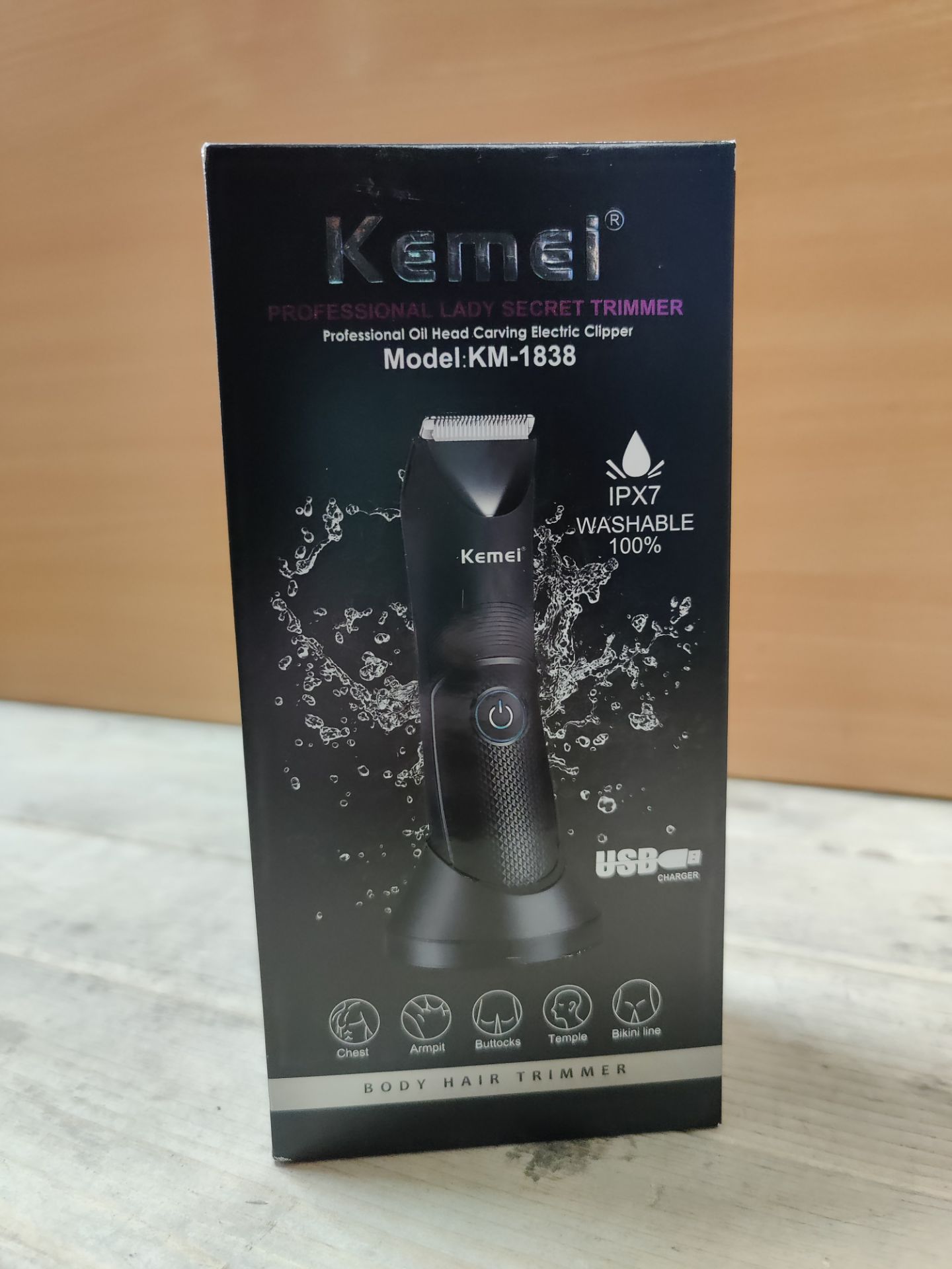 RRP £30.81 KEMEI Body Hair Trimmer Men - Image 2 of 2