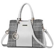 RRP £25.55 Womens Leather Handbag Designer Shoulder Tote Crossbody