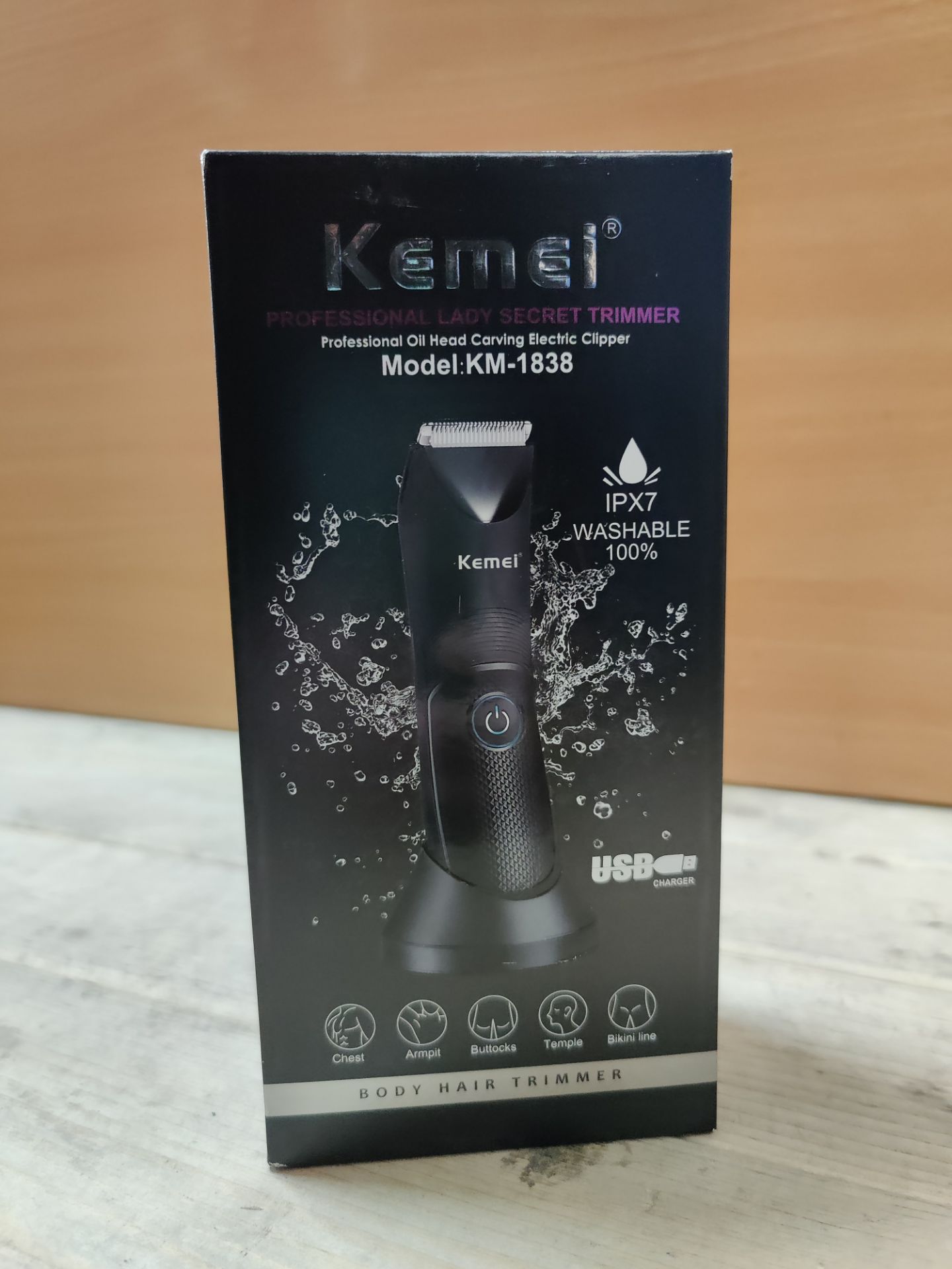 RRP £30.81 KEMEI Body Hair Trimmer Men - Image 2 of 2