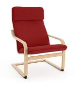 RRP £45.95 Vinylla Armchair Replacement Cover Made for Ikea Poang Chair (Cushion Design 1