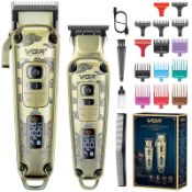 RRP £57.07 VGR Hair Clipper for Men Professional Hair Trimmer Barber Clippers Set