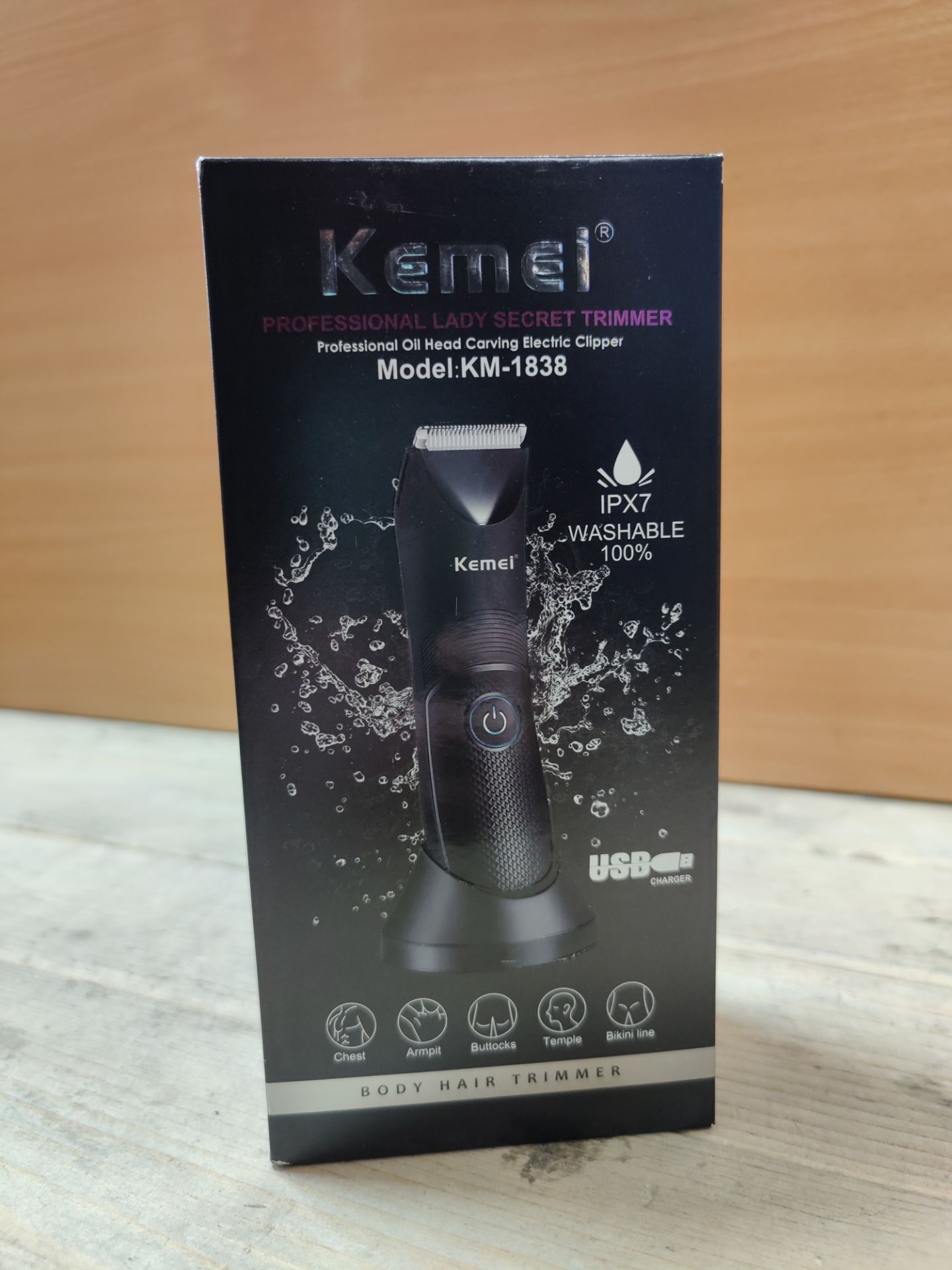 RRP £30.81 KEMEI Body Hair Trimmer Men - Image 2 of 2