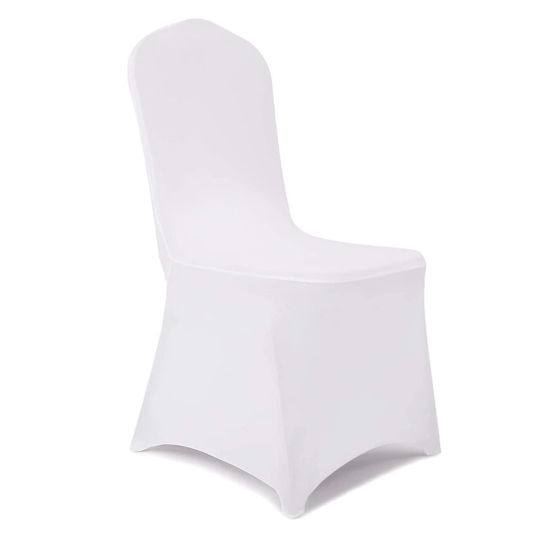 RRP £193.84 GLOBAL GOLDEN Chair Covers Wedding 100Pcs White Chair