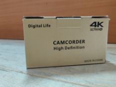 RRP £148.40 Video Camera Camcorder 4K 48MP with IR Night Vision