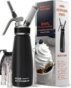 RRP £39.95 EurKitchen 100% Full Stainless Steel Professional Grade