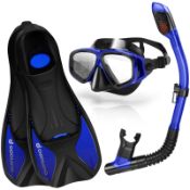 RRP £34.24 Odoland Snorkel Set for Adult Include Anti-Fog Snorkeling Mask