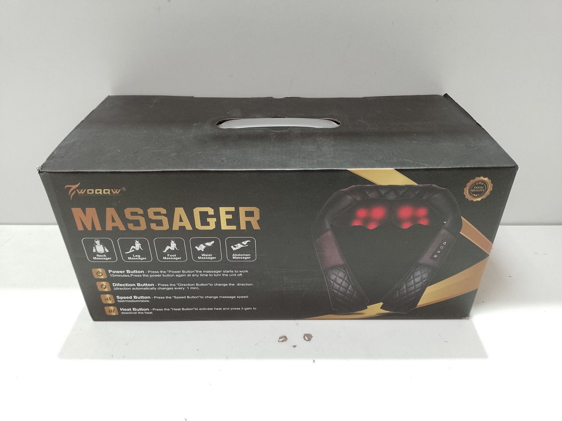 RRP £45.63 WOQQW Shiatsu Back Neck and Shoulder Massager with Heat - Image 2 of 2