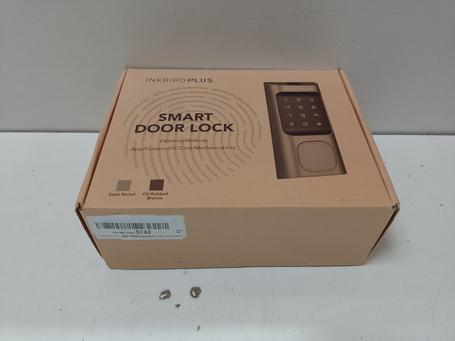 RRP £114.15 INKBIRDPLUS Smart Door Lock - Image 2 of 2