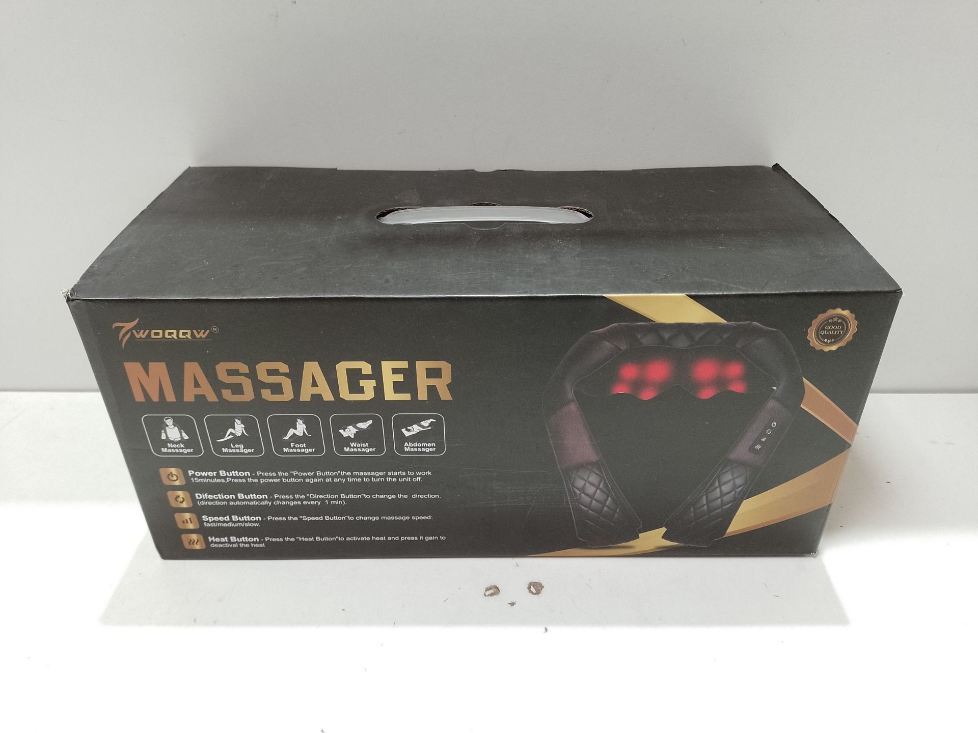 RRP £45.63 WOQQW Shiatsu Back Neck and Shoulder Massager with Heat - Image 2 of 2