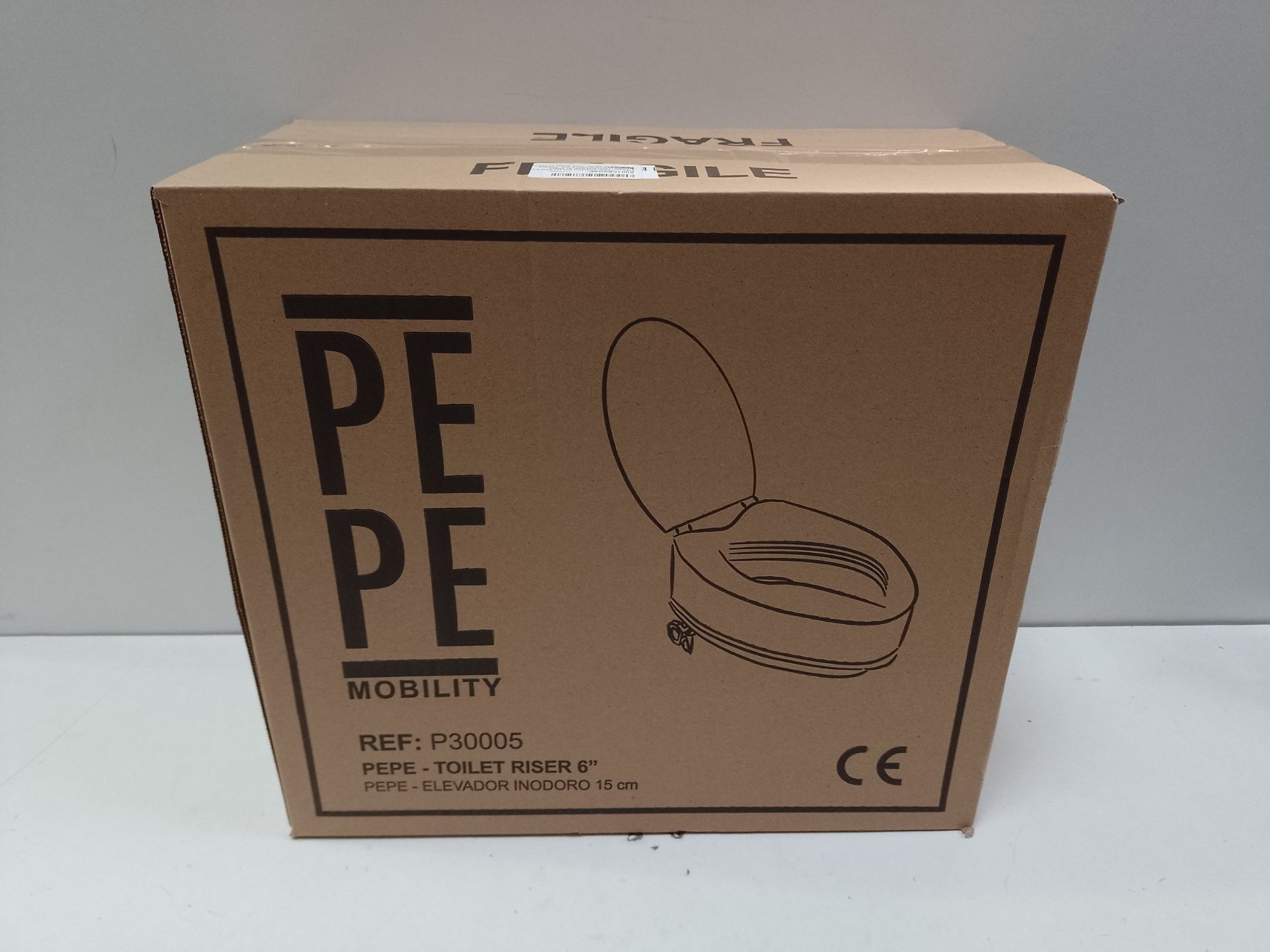 RRP £55.82 Pepe - Raised Toilet Seat with Lid (from 5 to 6 Inches) - Image 2 of 2