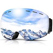 RRP £20.99 DADA-PRO Ski goggles Mens Women Skiing goggles Adults